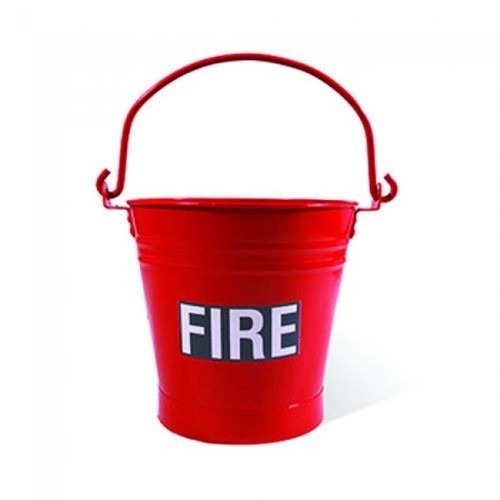 Mild Steel FIRE SAND BUCKETS, Color : RED