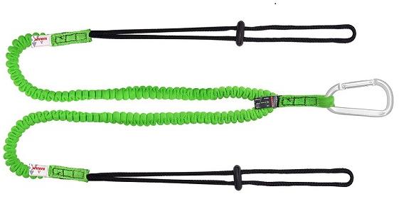 Polyester Twin Tool Lanyard, Color : Black Green