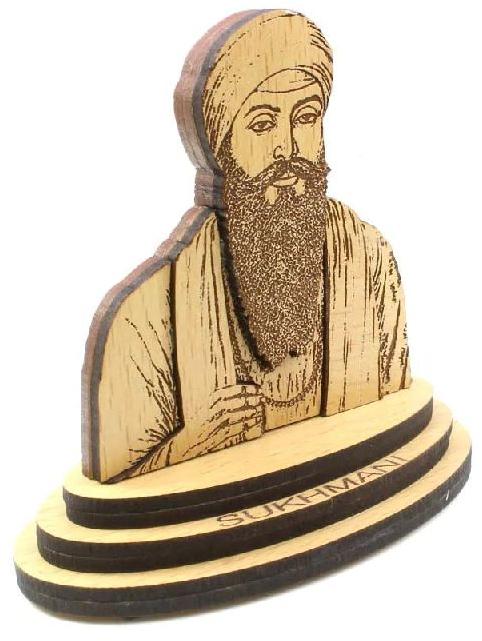 Wooden Guru Ram Das Ji Statue, for Shiny, Style : Antique