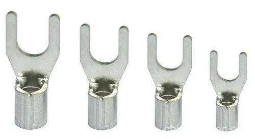 HEX-ACTION-ASCON Copper Fork Type Lugs, Color : Silver