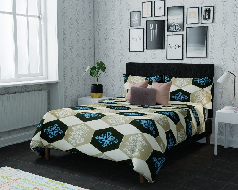 Polyester Double Bed Sheet, For Lodge, Picnic, Home, Hospital, Feature : Easy To Clean