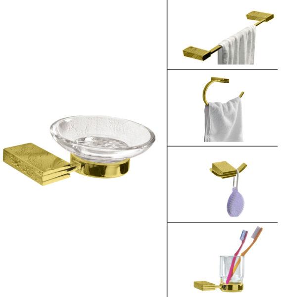 Viking Brass Gold Bathroom Accessories, Grade : AISI