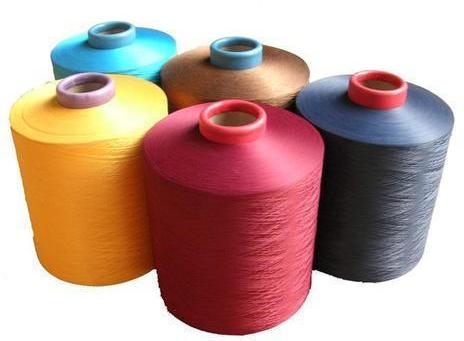 Dyed polyester yarn, for Embroidery, Filling Material, Knitting, Sewing, Weaving, Feature : Anti-Bacteria