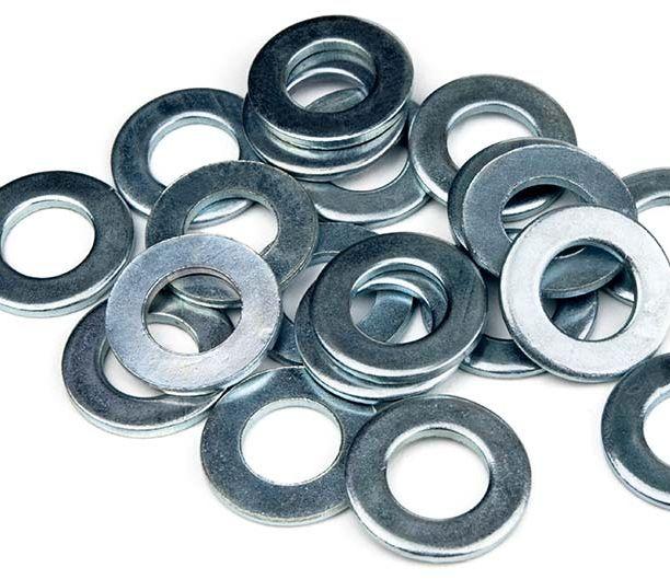 Round Polished Plain Washer, for Industrial Automotive etc., Color : Silver