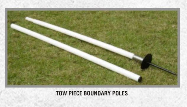 Belco Two Piece Boundary Poles, for Sports Area, Color : White