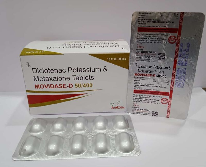 Diclofenac Potassium & Metaxalone Tablets
