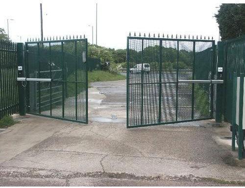 Stainless Steel Automatic Swing Gate, Color : Black