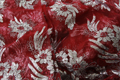 Embroidery Polyester Net Fabric