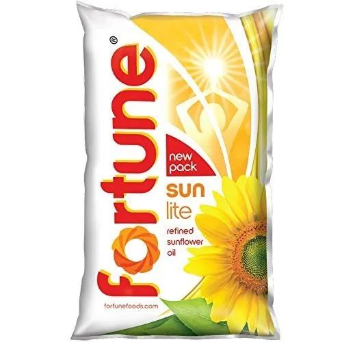 Fortune Refined Sunflower Oil, for Cooking, Packaging Size : 1L