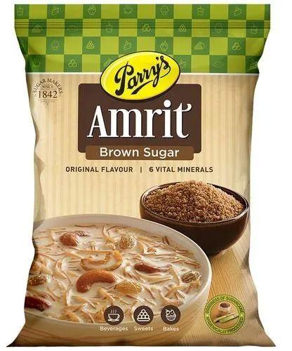 Parry's Amrit Brown Sugar, for Sweet Taste, Packaging Type : Plastic Packet