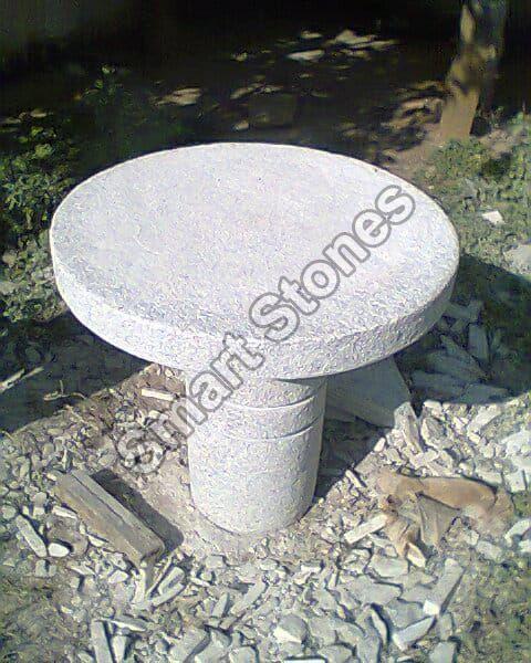 Polished Plain Granite Round Table, For Home, Hotel, Restaurant