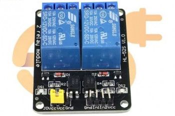 12V 2 Channel Relay Module With Light Coupling