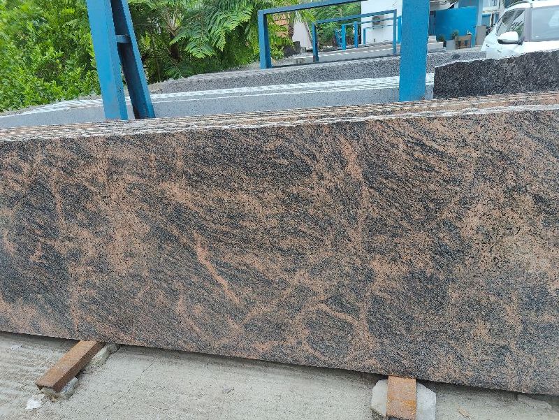 Rectangular Indian Red Wave Granite Slab, for Steps, Kitchen Countertops, Width : 0-1 Feet, 1-2 Feet