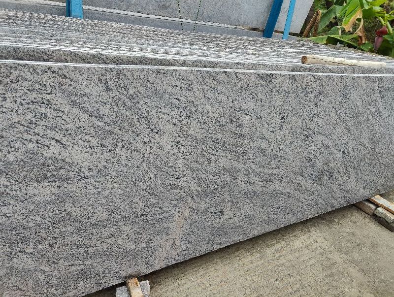 Polished Meera White Granite Slab, for Steps, Kitchen Countertops, Flooring, Width : 0-1 Feet, 1-2 Feet