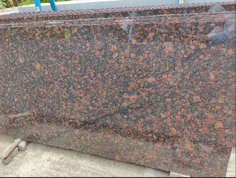 Tan Brown Red Granite Slab