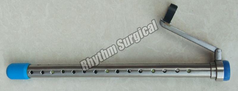 Round Stainless Steel Nephroscope Protection Tube, for Hospital, Color : Grey
