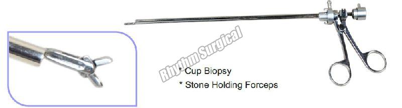 Polished Stainless Steel Optical Biopsy Forcep, for Hospital, Size : Standard