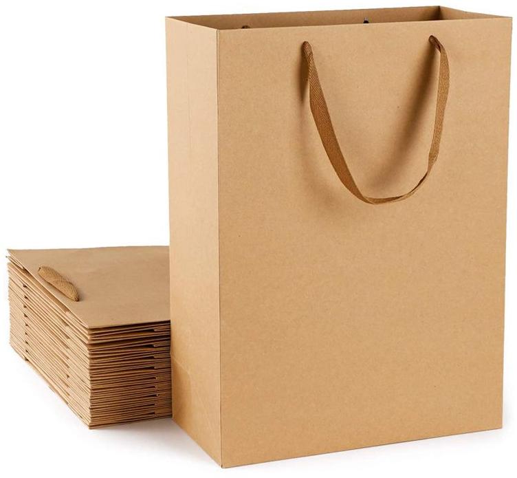 Polished Ribbon Paper Bag, for Package, Pattern Plain at Rs 5 / Bag