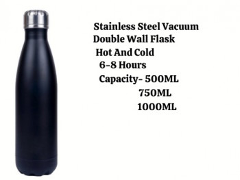 Plain stainless steel bottle, Storage Capacity : 500ml