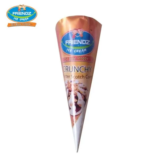 Crunchy Butterscotch Cone Ice Cream, INR 20 / Piece by Friendz Ice