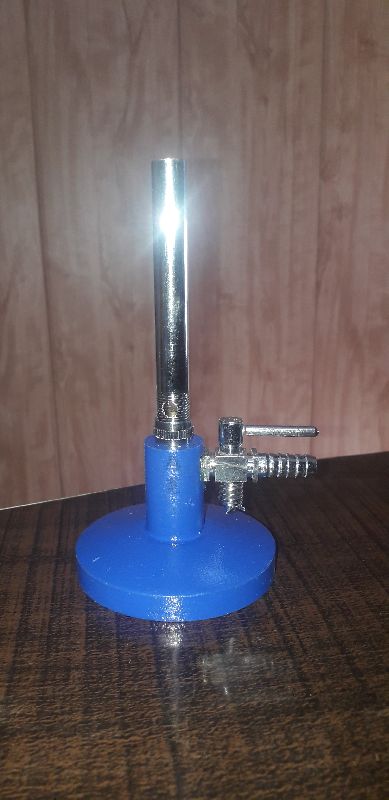 Brass Coated Iron Bunsen Burner, for Lab Use, Feature : Non Breakable