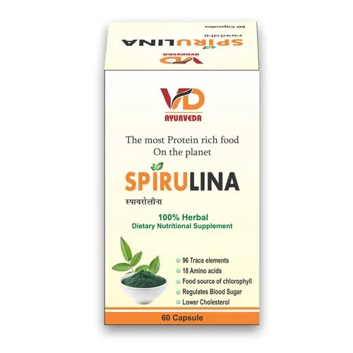 spirulina capsule, Packaging Type Box at Rs 460 / Box in Sangrur