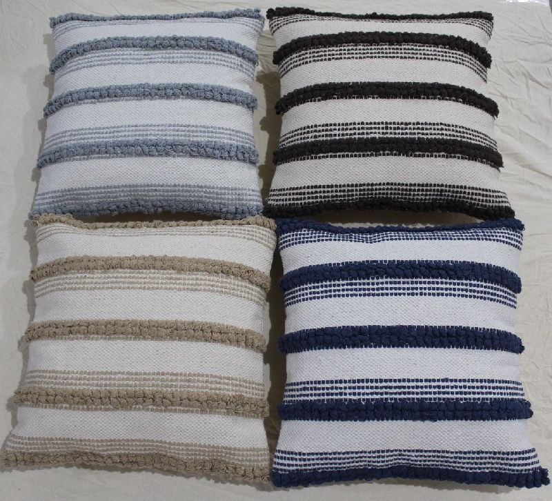 Cotton Knitted Cushions, Size : 18x18inch
