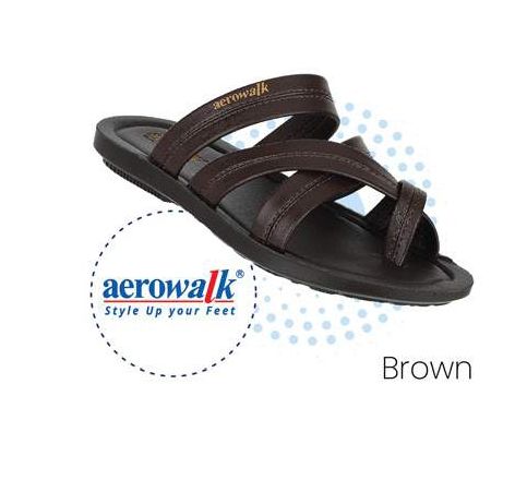 Aerowalk Men Slippers #AK01 - BROWN – The Condor Trendz Store