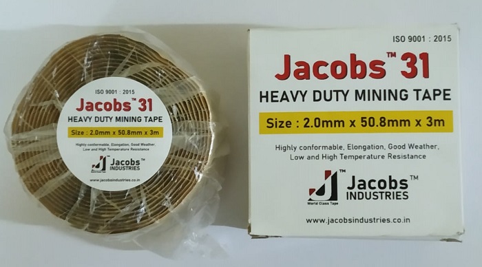 Jacobs Heavy Duty Mining Tape, Color : Black