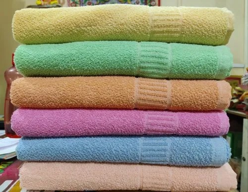 Plain Pure Cotton Bath Towel, Size : 30x60inch