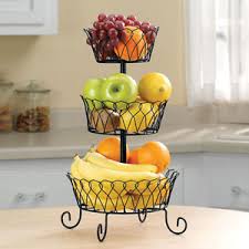 Metal 3 Tier Fruit Basket, Feature : Easy To Carry, Matte Finish, Re-usability, Superior Finish