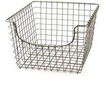 Rectangular Metal Wire Mesh Basket, for Kitchen Use, etc., Size : Multisize
