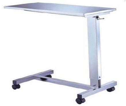 Adjustable Hospital Bedside Table, Shape : Rectangular