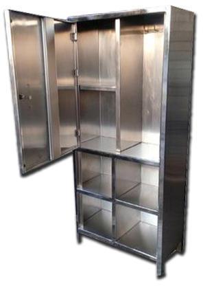Polished Stainless Steel Apron Cabinet, Certification : ISI Certified