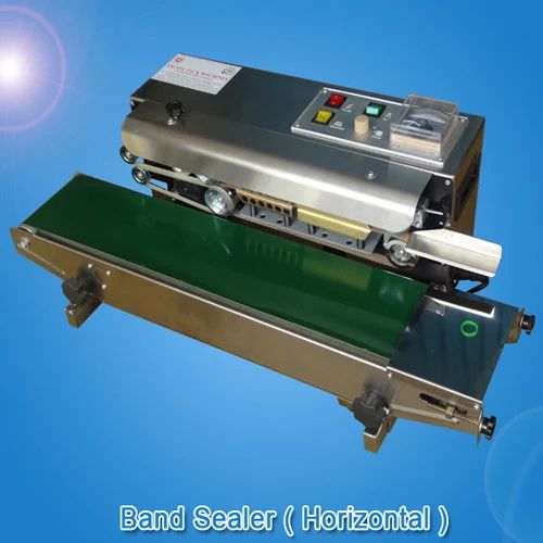 Excell Stainless Steel Horizontal Band Sealing Machine, Voltage : 220V