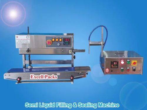 Semi Automatic Liquid Filling and Sealing Machine