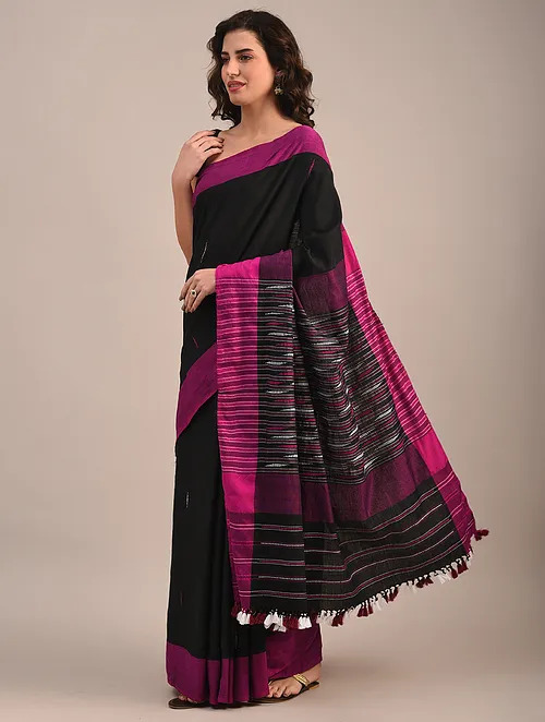 Handloom cotton saree, Occasion : Festival Wear