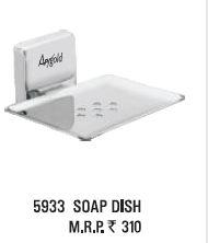 Stainless Steel Square Collection Soap Dish, Size : Multisize