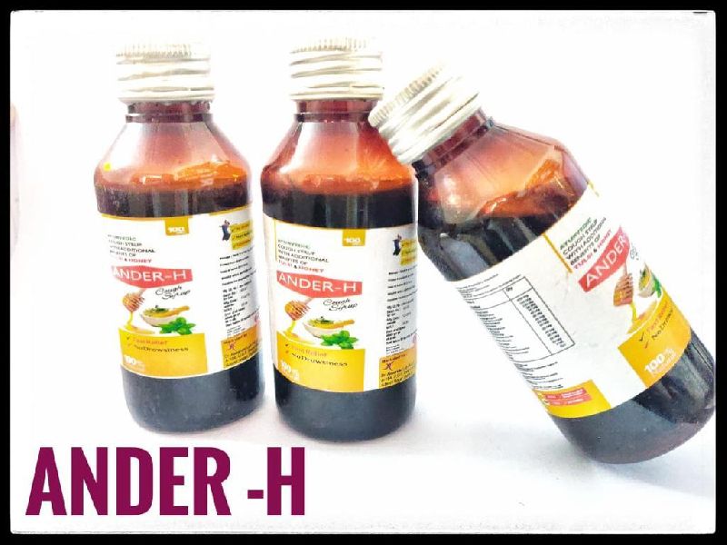 Ander-H Cough Syrup, Bottle Size : 100 Ml