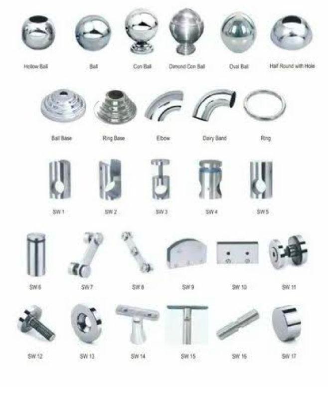 Polished Stainless Steel railing accessories, Design : Standard