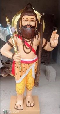 Polished Marble Parshuram Statue, for Shiny, Dust Resistance, Pattern : Plain