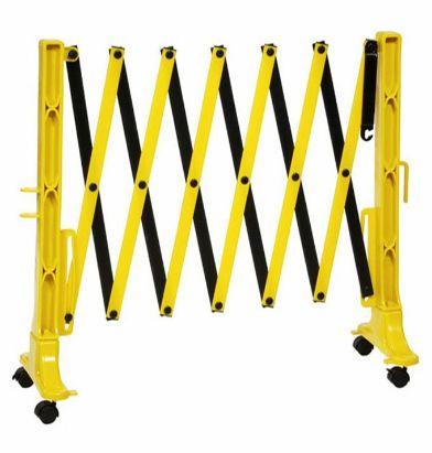 UTS Durable injection PP Plastic Expandable Barrier, Color : Yellow, Black