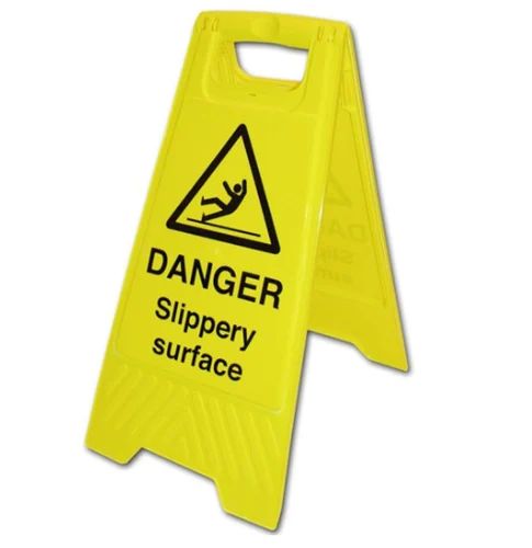 PVC Safety Floor Stand, for Caution Sign, Color : Yellow
