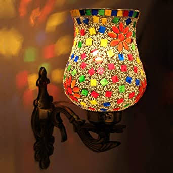 Glass Mosaic lamps wall, Style : Antique