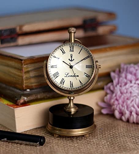 Handmade Retro Brass Table Clock