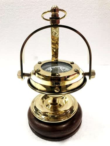 Shiny Brass Navigation Compass