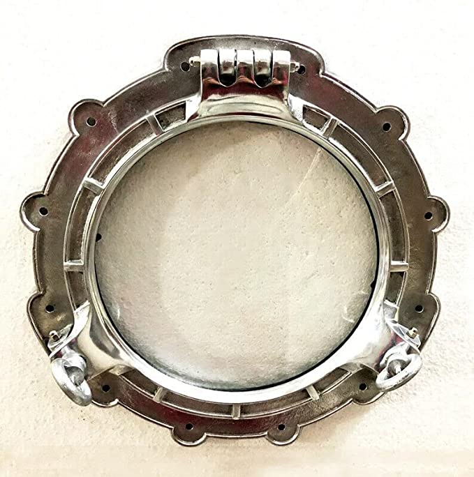 Window Ship Round Wall Frame, Color : Silver