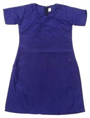 Girls School Uniform Dark Blue Kameez, Pattern : Plain