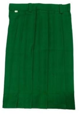 Girls School Uniform Green Skirt, Packaging Type : Poly Bag