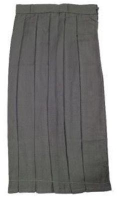 Machine Made Girls School Uniform Grey Skirt, for Easy Wash, Dry Cleaning, Anti-Wrinkle, Pattern : Plain